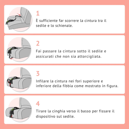 Regolatore cintura di sicurezza per la gravidanza