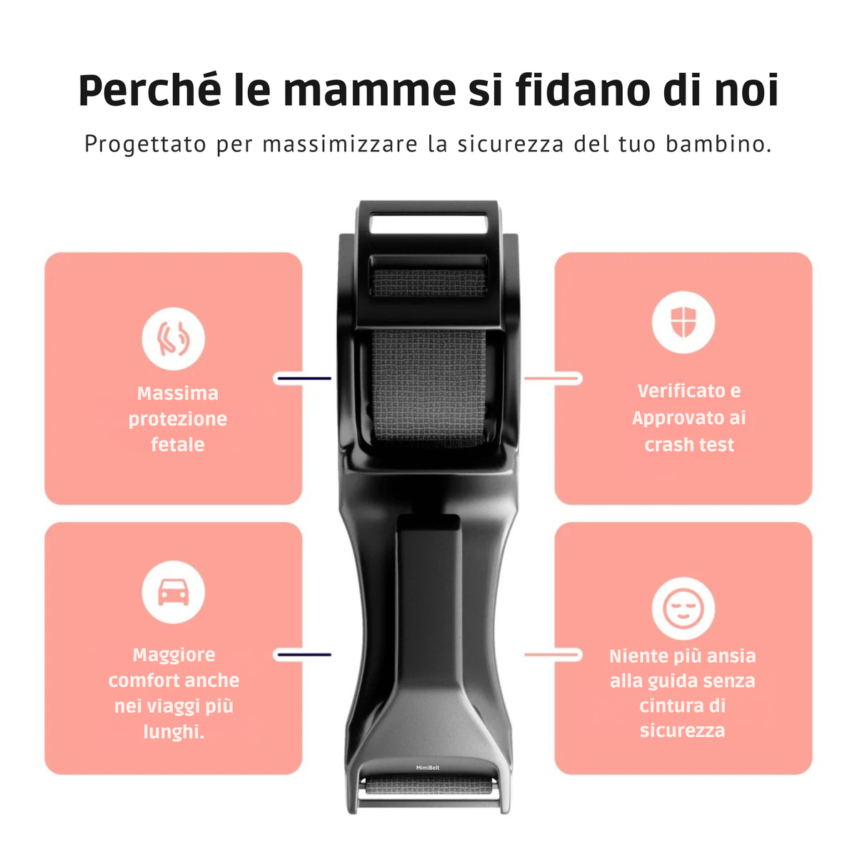Regolatore cintura di sicurezza per la gravidanza