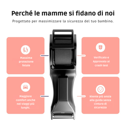 Regolatore cintura di sicurezza per la gravidanza