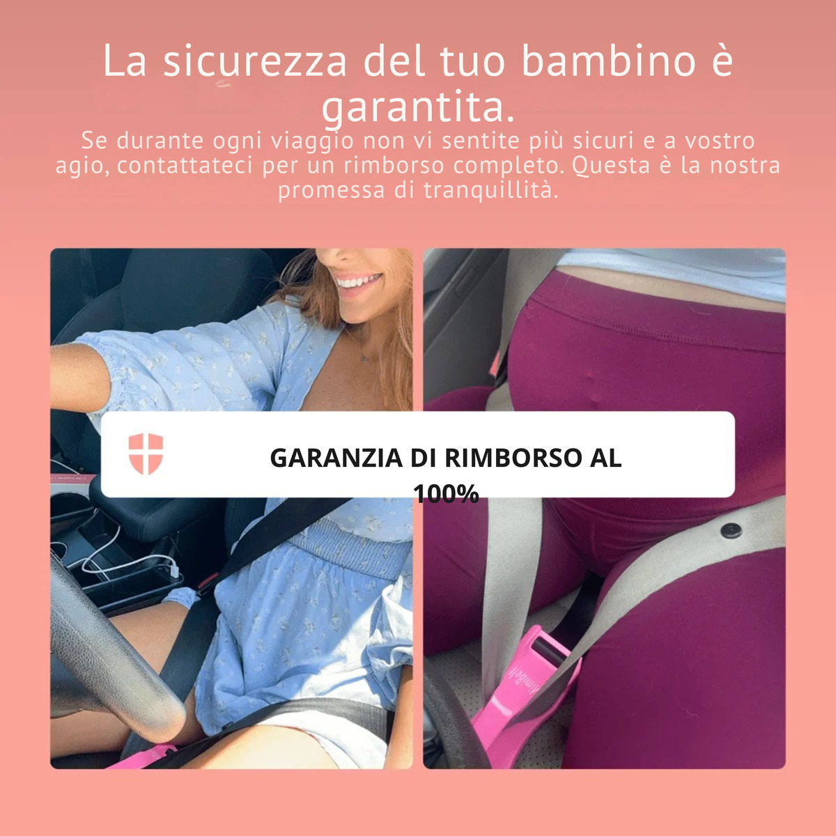 Regolatore cintura di sicurezza per la gravidanza
